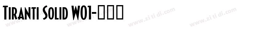 Tiranti Solid W01字体转换